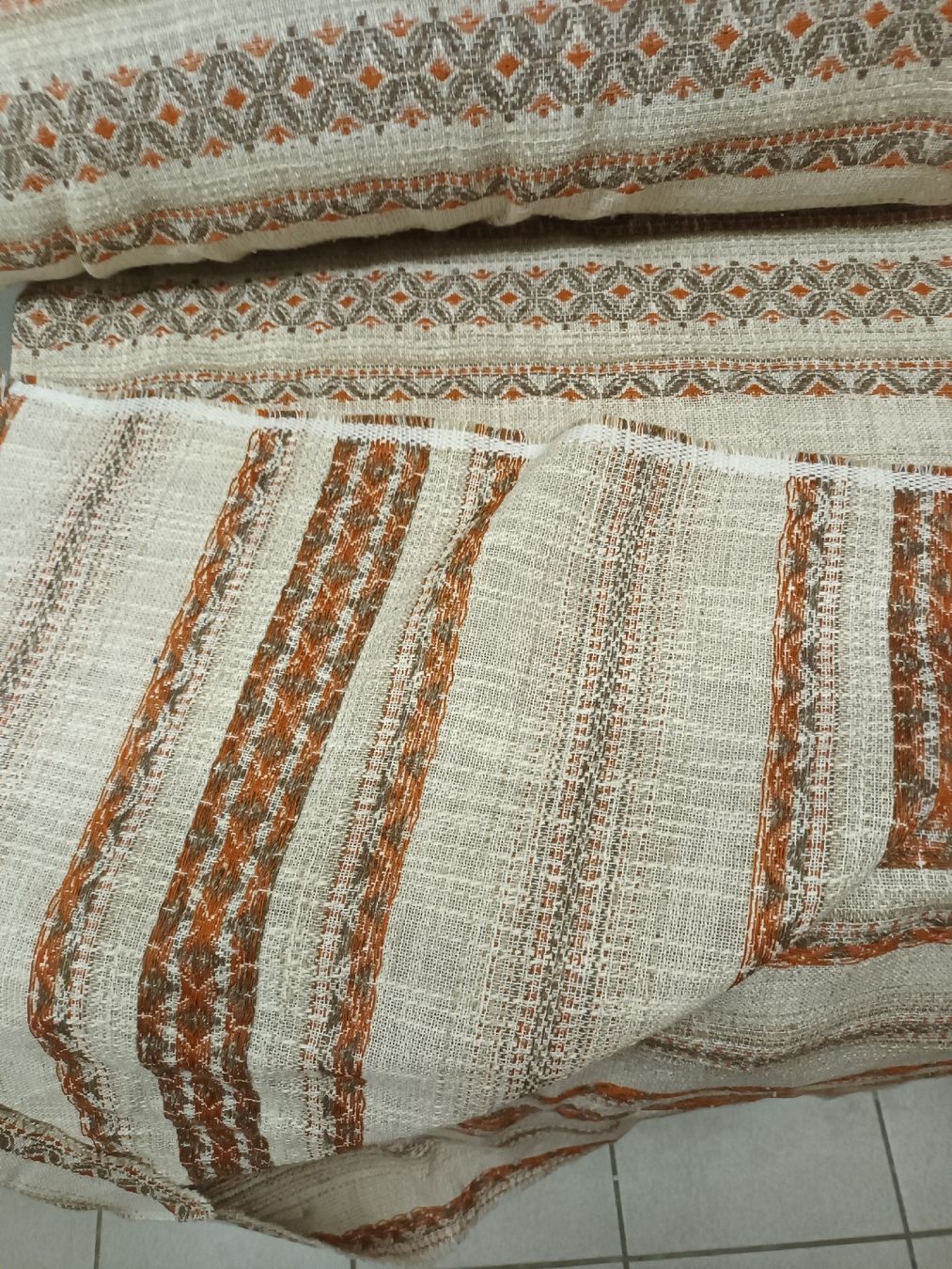 Tessuti: 25 meter Vorhangstoff rustikal, Leinen Baumwolle Polyester – Nuovo e nell'imballaggio originale da sursee venduto da pasuro 1