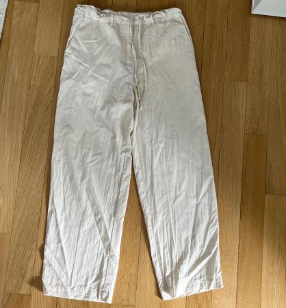Stoffhose beige luftig