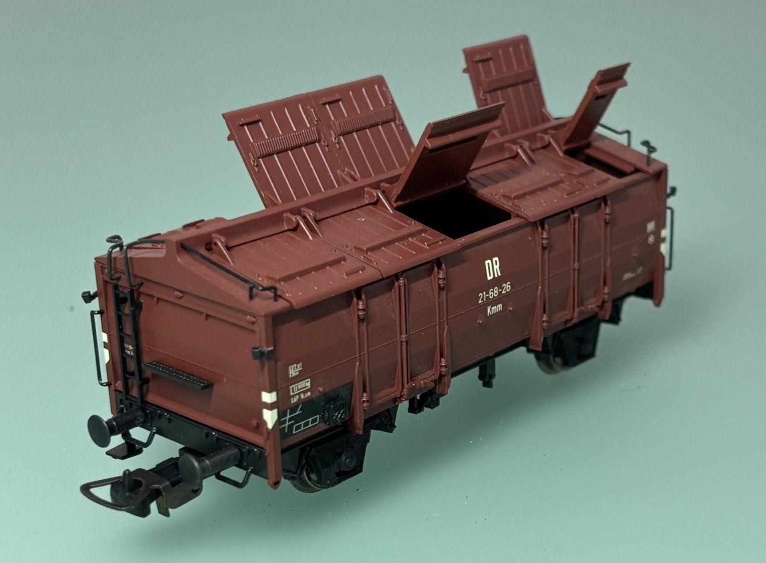 Piko Modellini di ferrovie: DR speziell Klappdeckelwagen Kmm21 – Nuovo (secondo la descrizione) da SION venduto da pef999 6