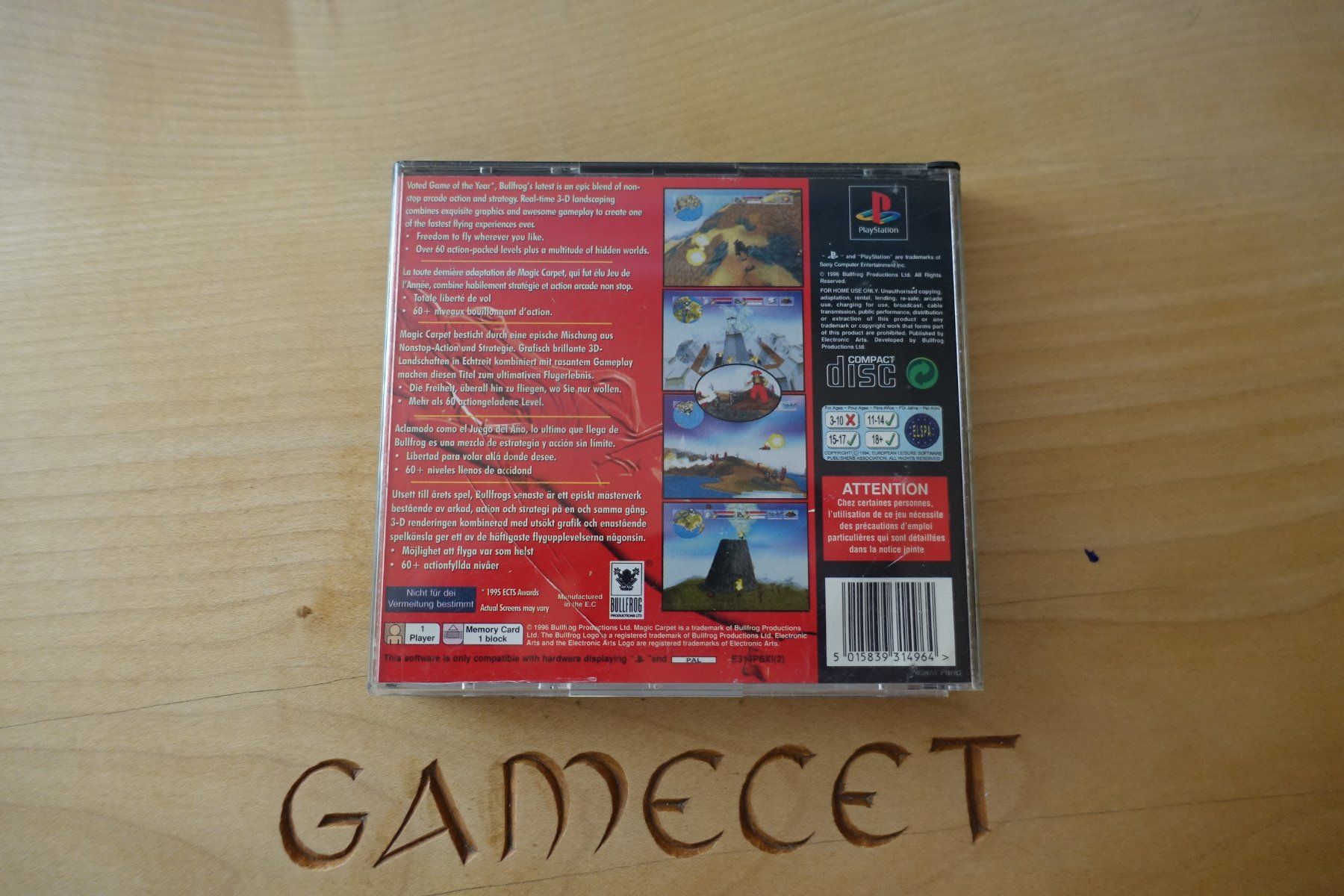 Sony Spiele: Magic Carpet – Defekt aus Steinach von Gamecet 2