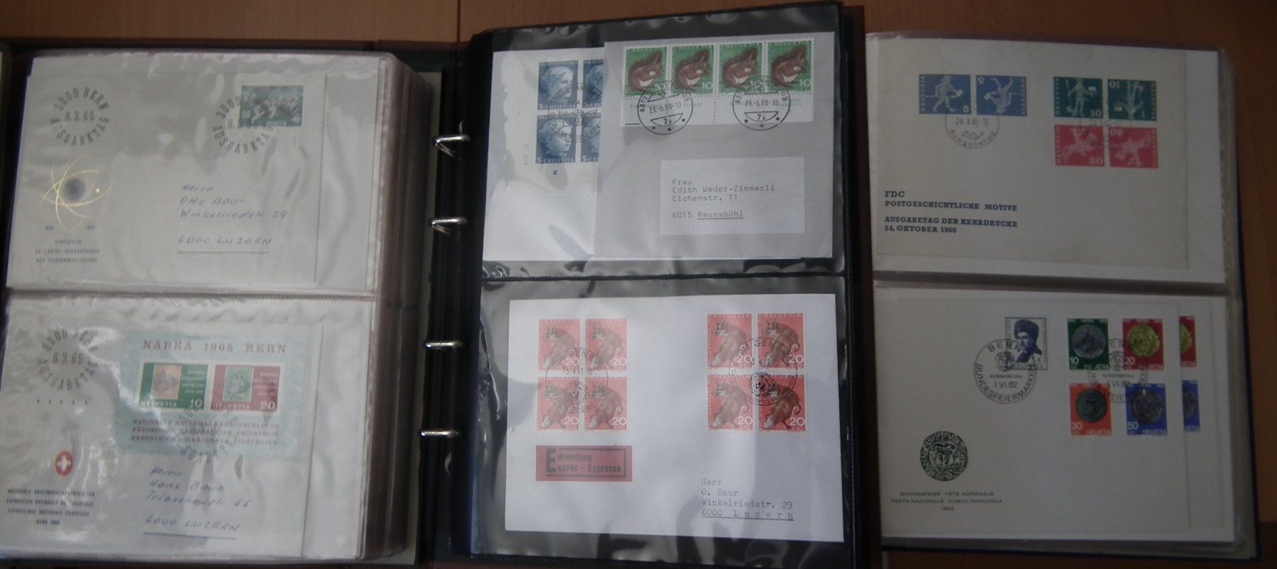 Tutti i francobolli: drei Album mit Briefe, FDC's  Diverse – Usato da Kriens venduto da WULLU99 2