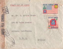 Interessanter Beleg ZENSUR BRASIL 1945