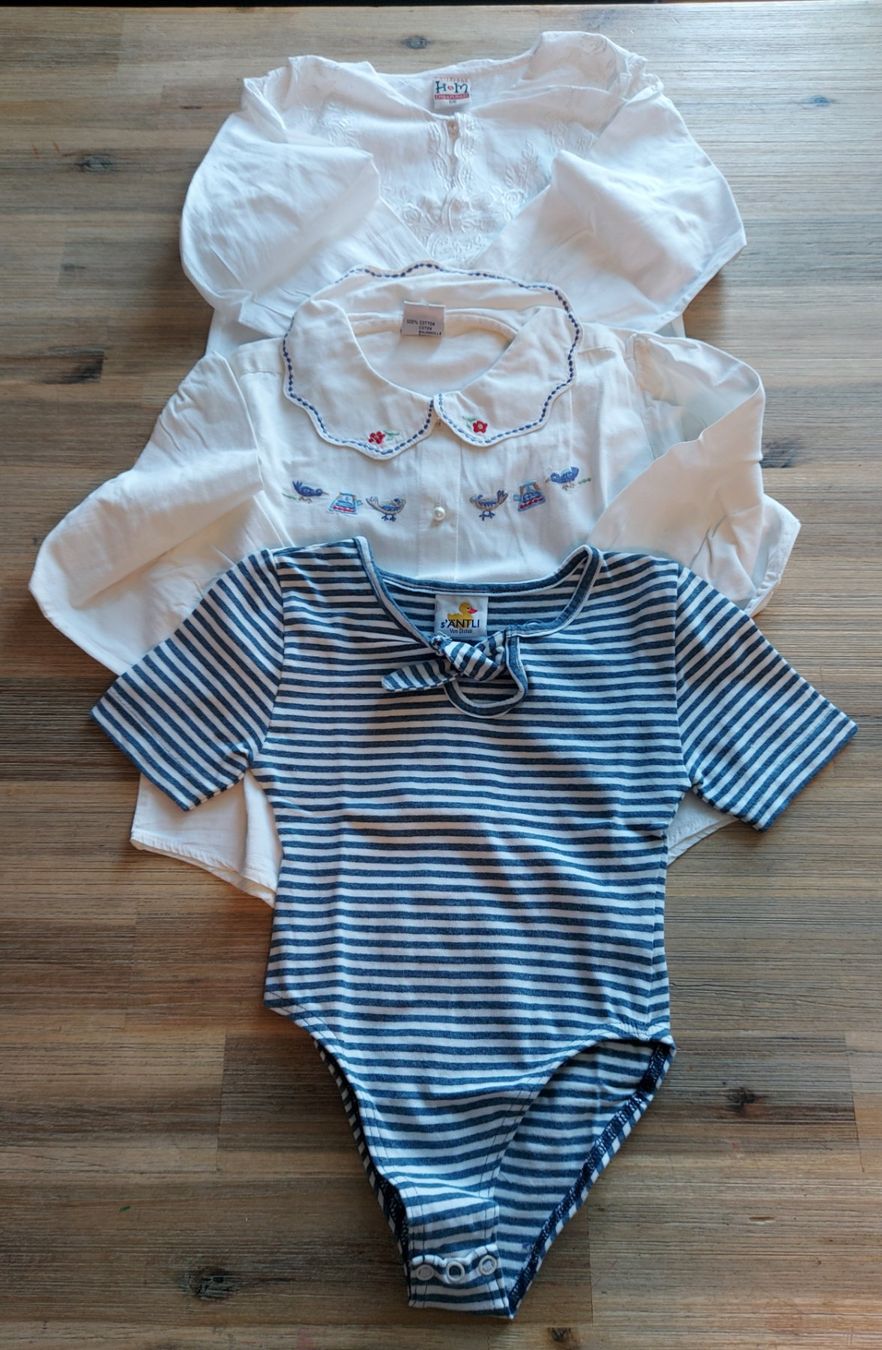 H&M Camicette, T-shirt & Top: Set 2 Blusen und 1 Body Grösse 98 – Usato da Basel venduto da Sinibini86