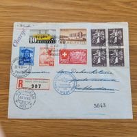 Luftpost Europaflug West 1939 Swissair Rotterdam
