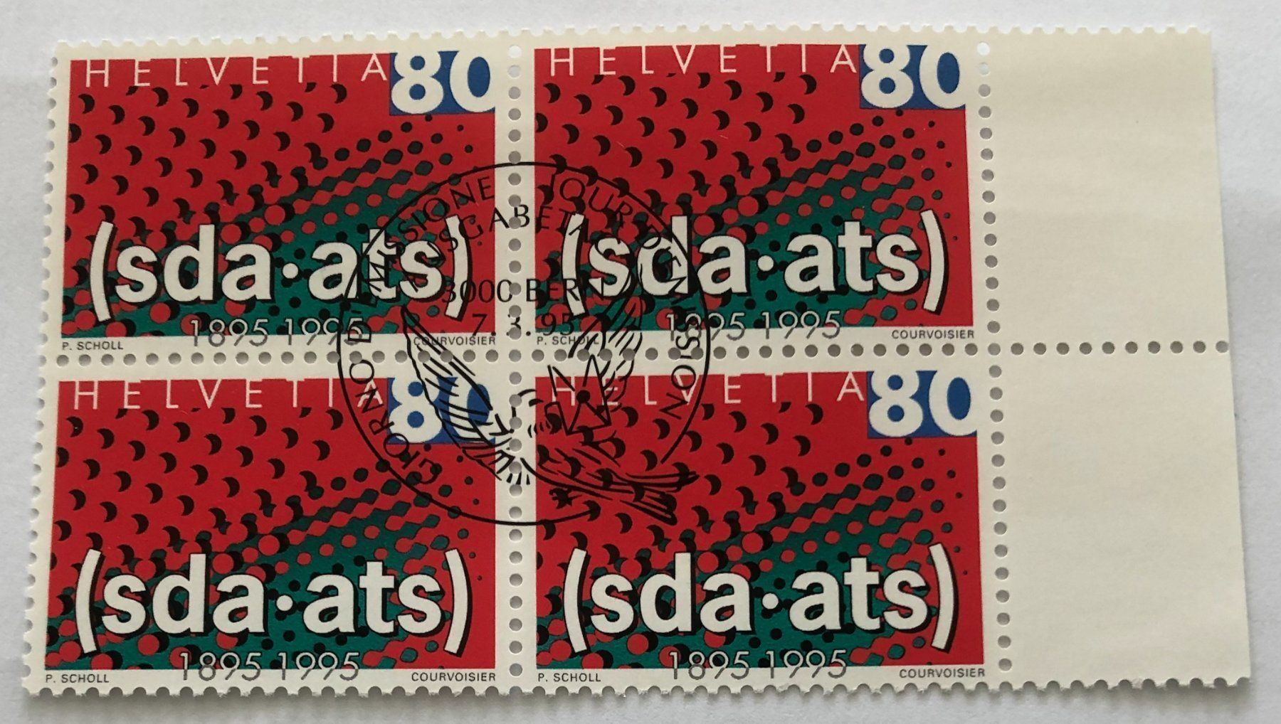 Tutti i francobolli: 4 er Block Nr.874 mit Stempel Bern – Usato da Aarau venduto da Billa007