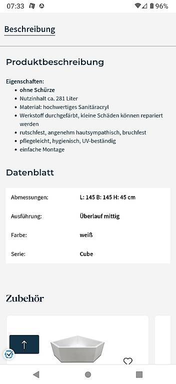 Vasche da bagno: Eckbadewanne neu – Usato da Bigenthal venduto da hei_qsh8 4