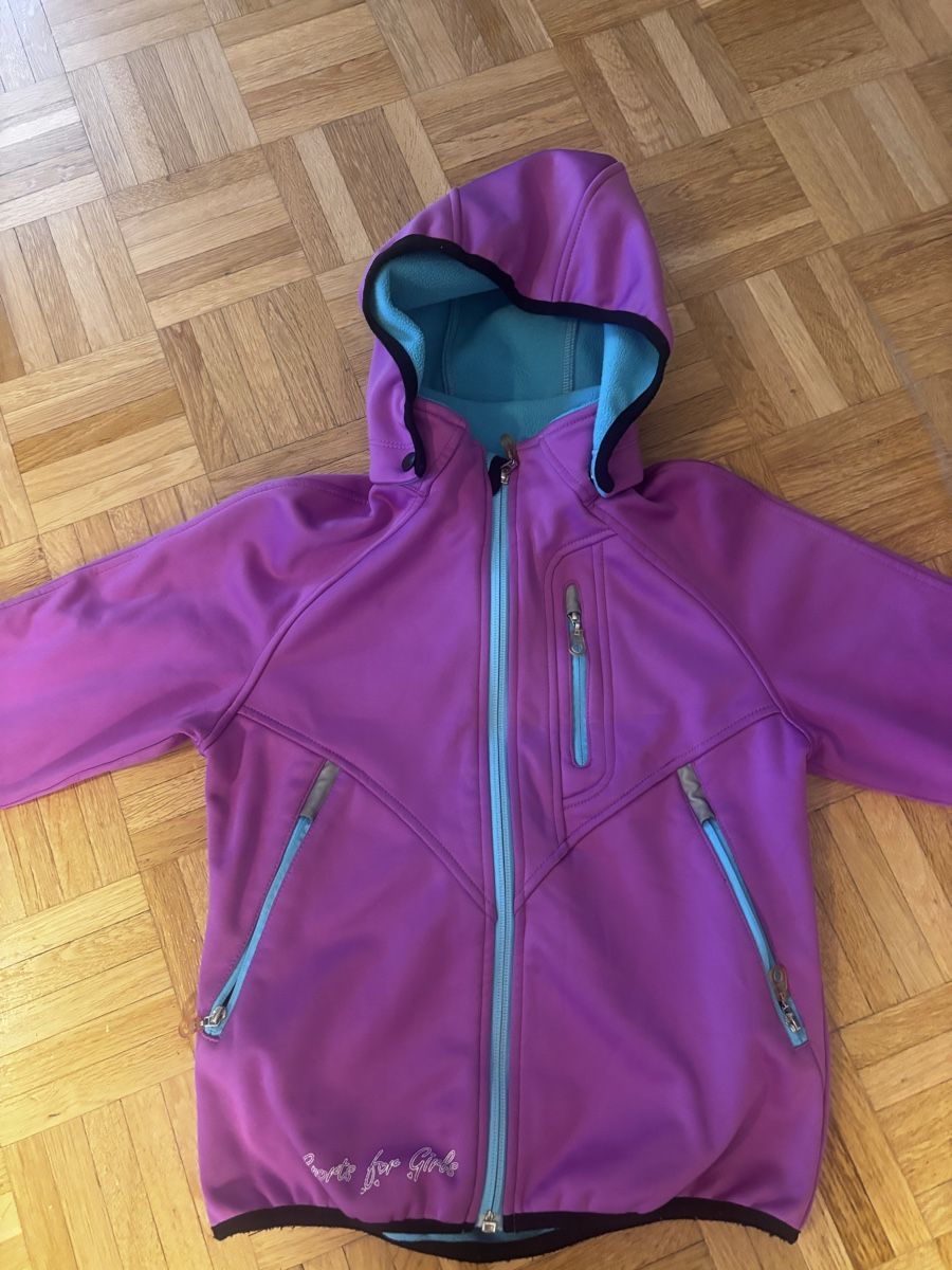 Reima Giacche & Cappotti: Reima Softshell Jacke lila Gr. 128 Mädchen Winddicht Frühlin – Usato da Steffisburg venduto da TelmaG 1