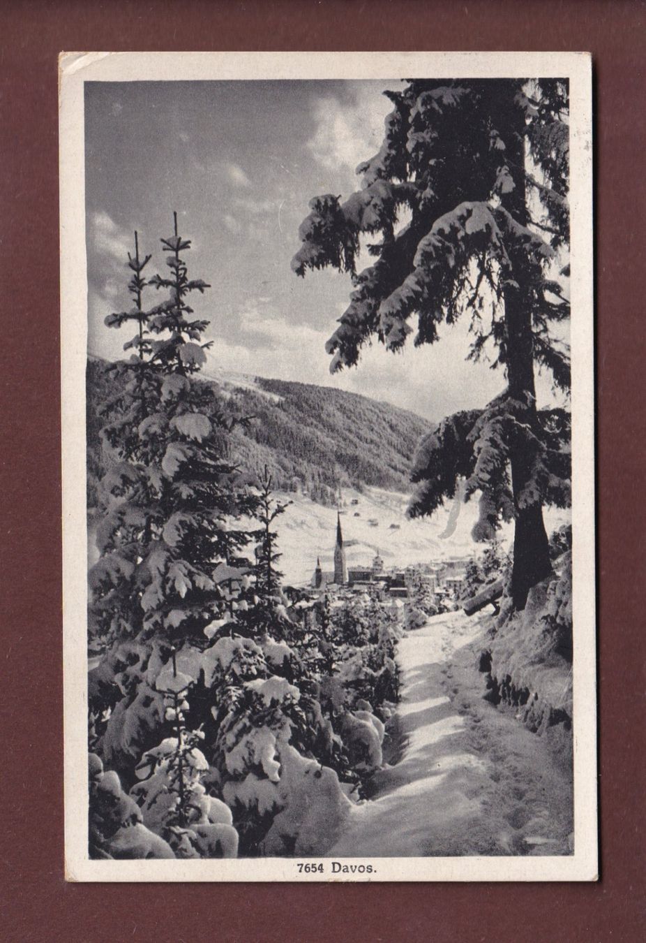 Cartoline postali: DAVOS - 1926 – Usato da Pully venduto da nicecards