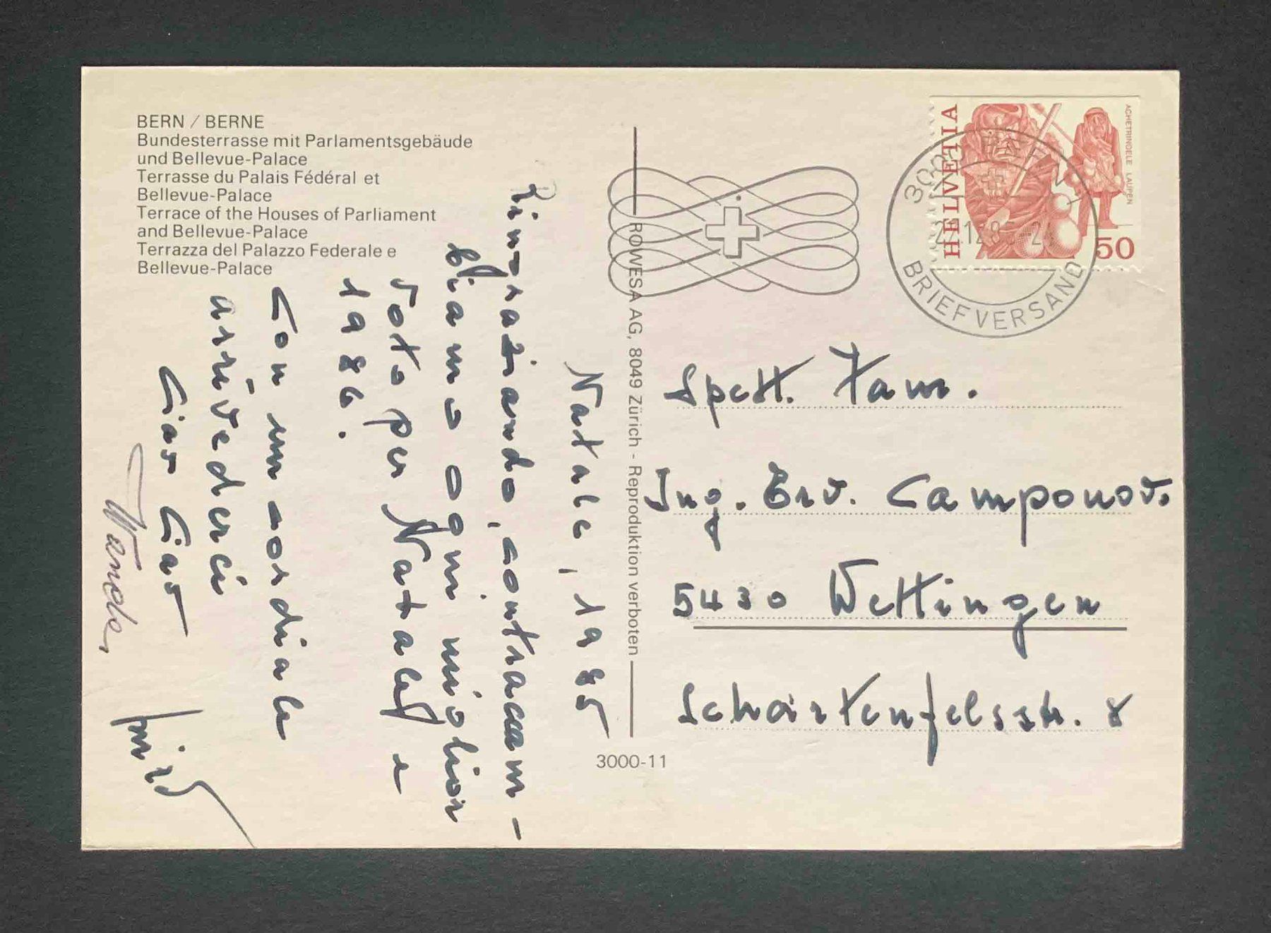 Cartoline postali: AK Bern Berne Bundesterrasse Parlamentsgebäude – Usato da Goldau venduto da artelier1 1