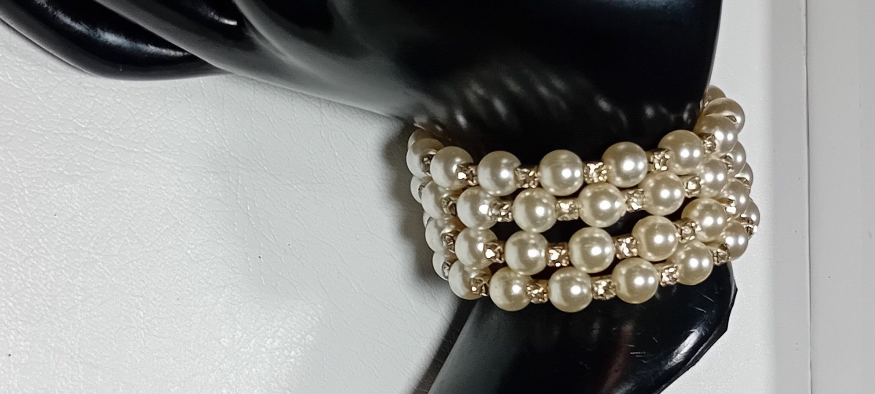 Bracciali & Braccialetti: armreif,,,künstliche perlen,,,mit kristall – Nuovo (secondo la descrizione) da Basel venduto da bij_5hqd 2