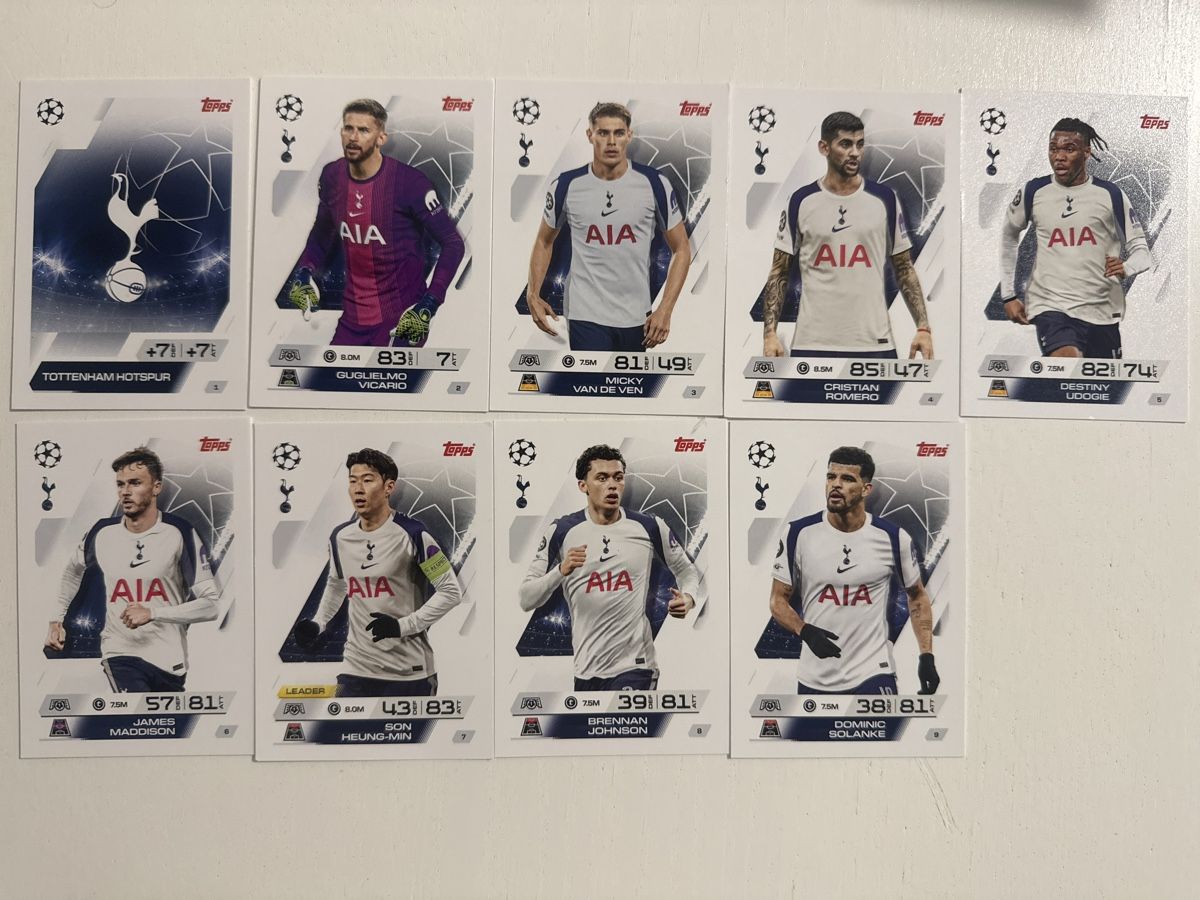 Topps Sammelbilder & Trading cards: Match Attax 25/26 Tottenham komplett  – Neu (gemäss Beschreibung) aus Wettingen von dja_b7xn