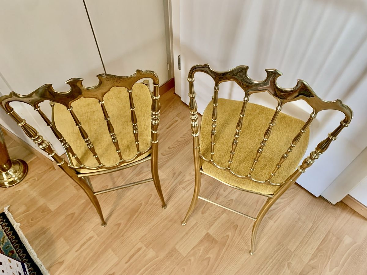 Chaises: 2 exklusive tolle Messing Stühle, – D'occasion à Wallisellen par Died 3