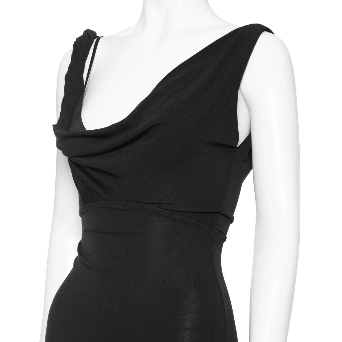 Totême Kleider: Toteme Twist Drape Kleid, schwarz – Neu (gemäss Beschreibung) aus Basel von schrankrume 6