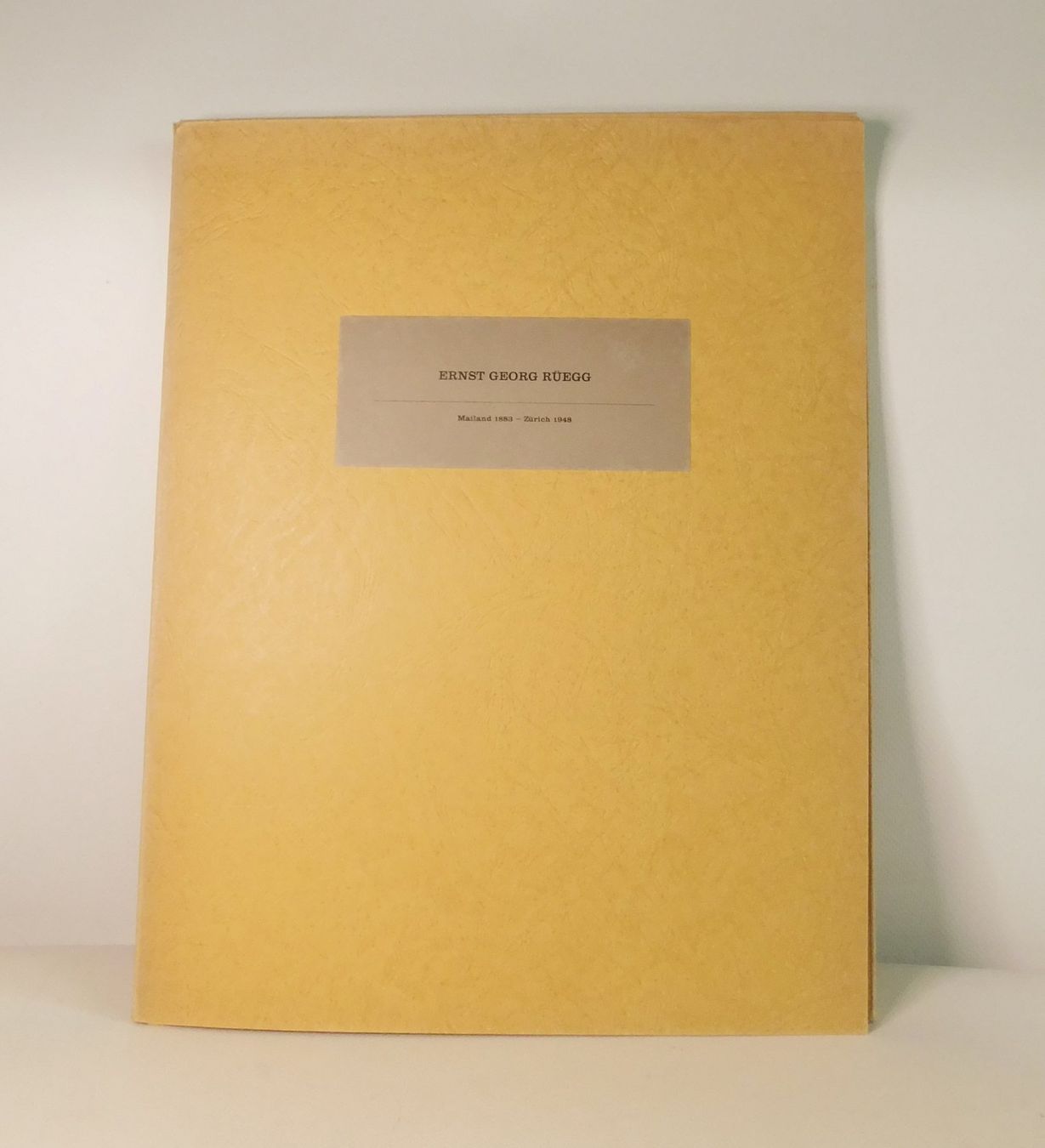 Libri: Kunstmappe ERNST GEORG RÜEGG + Original-Dokument Kunsthaus – Usato da Emmenbrücke venduto da Ulisse-22