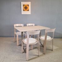 Bruno Rey Dietiker Stein am Rhein Vintage Stuhl Tisch Set