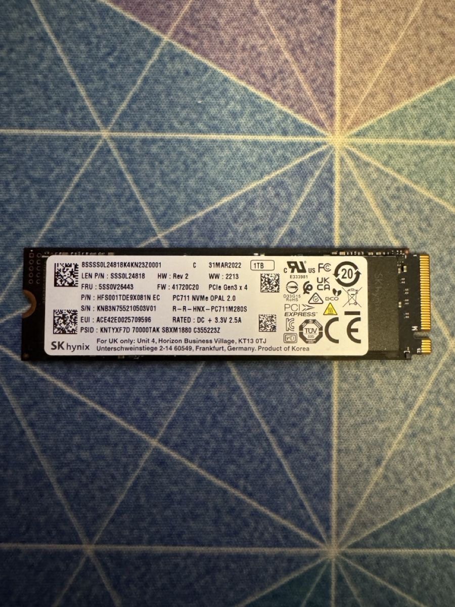 Dischi rigidi: SK hynix SSD 1TB M.2 NVMe – Usato da Goldau venduto da vcore