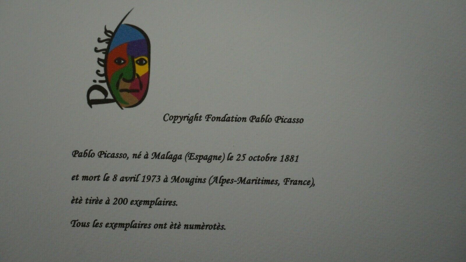 Foto & Immagini: PABLO PICASSO    HANDNUMMERIERT  DRUCKSIGNIERT – Usato da Gersau venduto da grafik-kunst 5