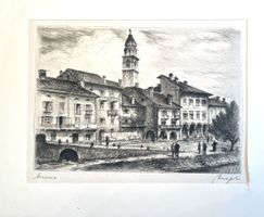 Holzstich Ascona