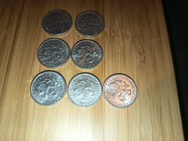 1 krone 7 stk .3 versch.jahrgänge tschechisch   grip Nr 33