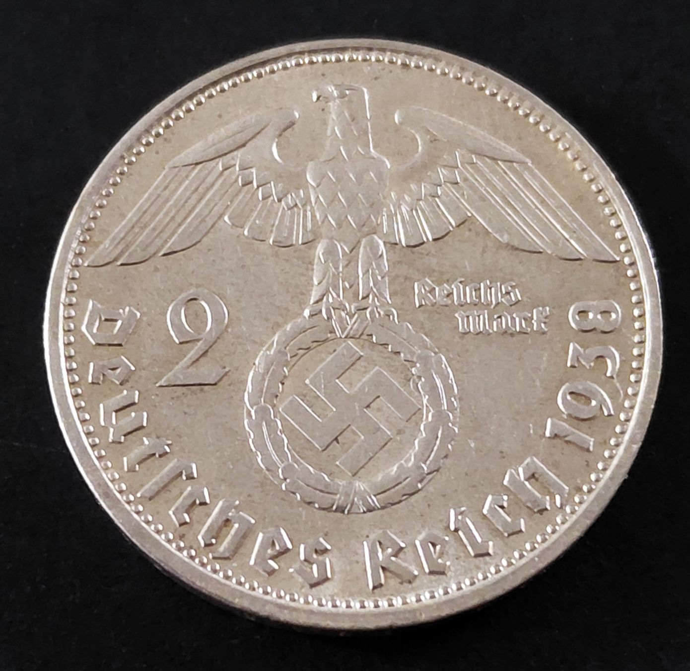Alle Münzen: Deutsches Reich - 2 Reichsmark 1938 E – Gebraucht aus Ebikon von smartbox