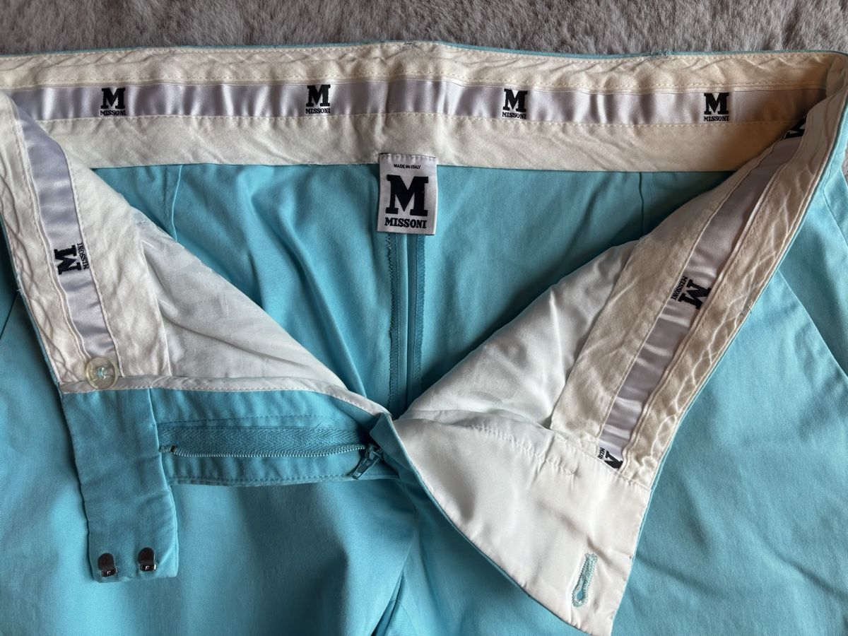 Missoni Hosen: Pantalon Missoni turquoise coton – Neu (gemäss Beschreibung) aus Dotzigen von SecondHandGems 3