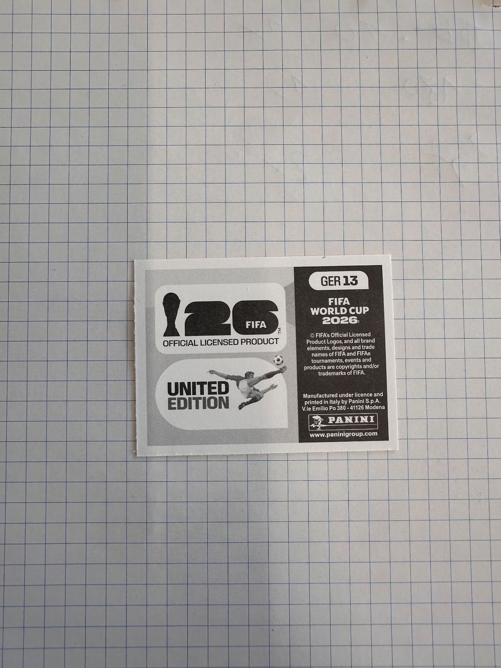 Panini Carte collezionabili: Panini FIFA WM 2026 Sticker - GER 13 – Nuovo (secondo la descrizione) da Sulz AG venduto da DealWerk 1