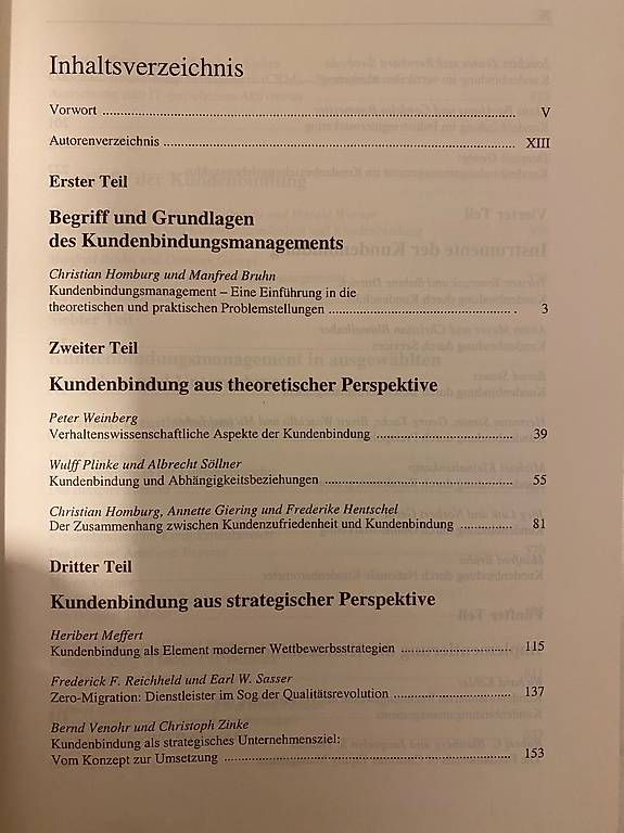 Libri: Handbuch Kundenbindungsmanagement – Usato da Zürich venduto da nic_6lcf 2