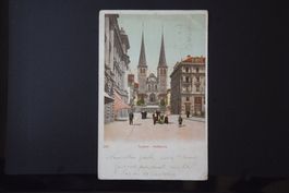 AK Luzern, Hofkirche 1904
