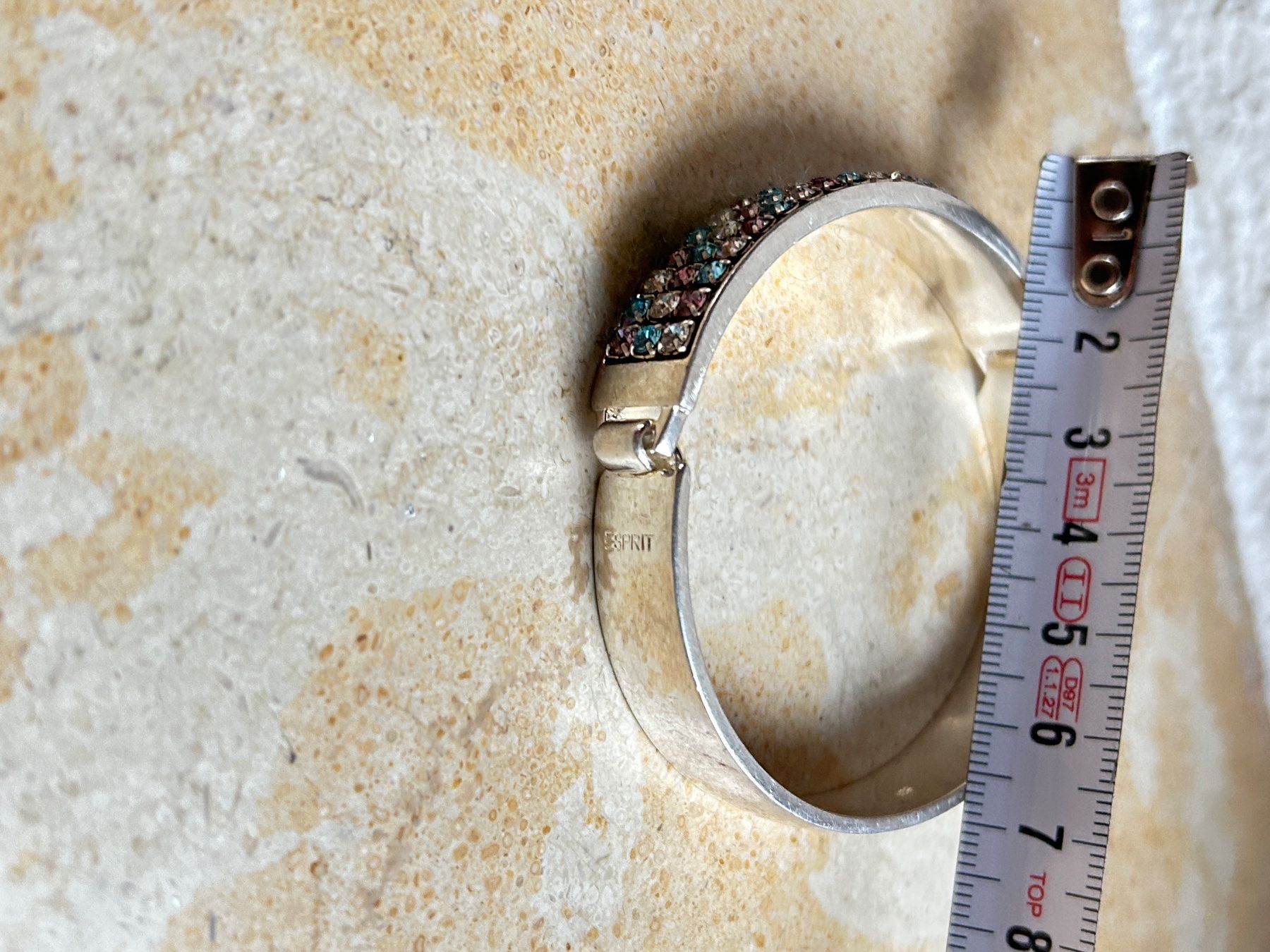 Esprit Armbänder & -reifen: Esprit Armreif Strass-Steine BLUE/ROSE/WHITE – Gebraucht aus Laufen von belleskulptur 7