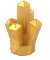 LEGO 4516816 Stein 1 x 1 Kristall, gold