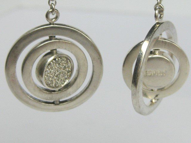 Esprit Orecchini pendenti & Orecchini a lobo: Ohrringe Ohrhänger Silber 925 drehbare Ringe Esprit – Usato da Ermatingen venduto da Decovin 6