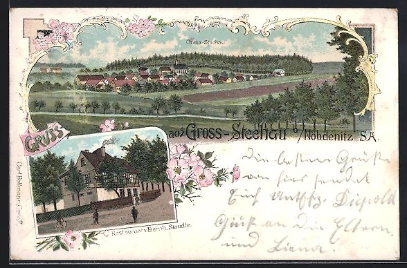 Cartes postales: Litho Gross-Stechau b. Nöbdenitz, Resta – D'occasion à Berlin par bartko-reher
