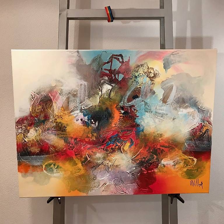 Dipinti: Meu Arco-Iris Acrylgemälde von Willliam Malucu – Usato da Rikon im Tösstal venduto da mino03