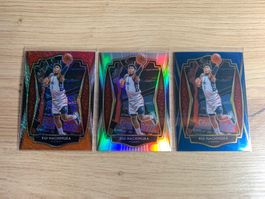 NBA Rui Hachimura Select SHIMMER/SILVER/Base Lot 3 Cards