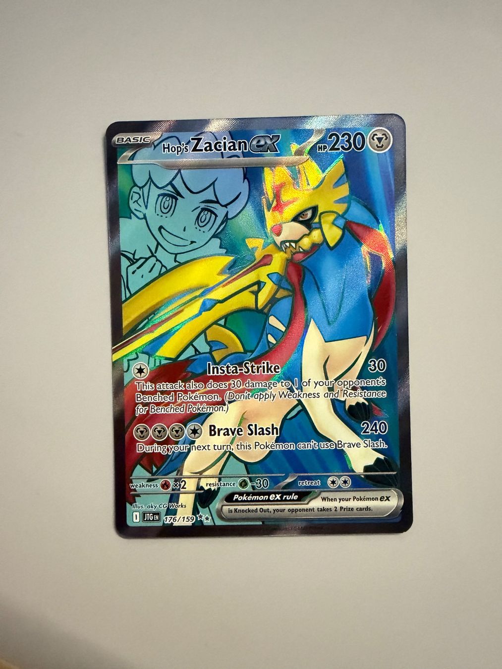 Pokémon Carte collezionabili: Hops Zacian ex – Nuovo (secondo la descrizione) da Niederhasli venduto da tcgpoint