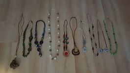 Halsketten/Kolliers 10-Teile Lot