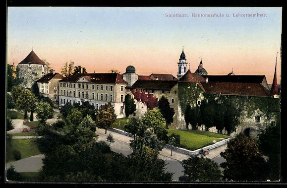 Ansichtskarten: AK Solothurn, Kantonsschule und Lehrerseminar – Gebraucht aus Berlin von bartko-reher