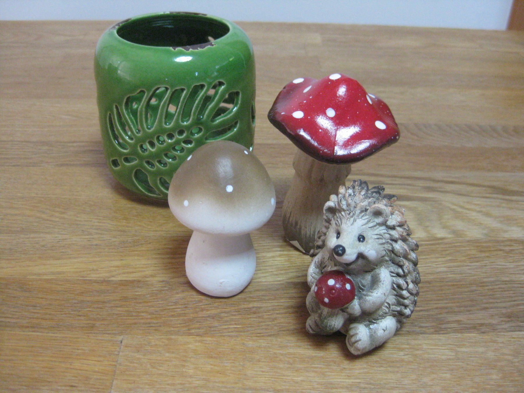 Toutes les décorations: 2 schöne PILZE und 1 TEELICHT und 1IGEL – Neuf (Voir description) à Romanshorn par Wazoohandlung 6