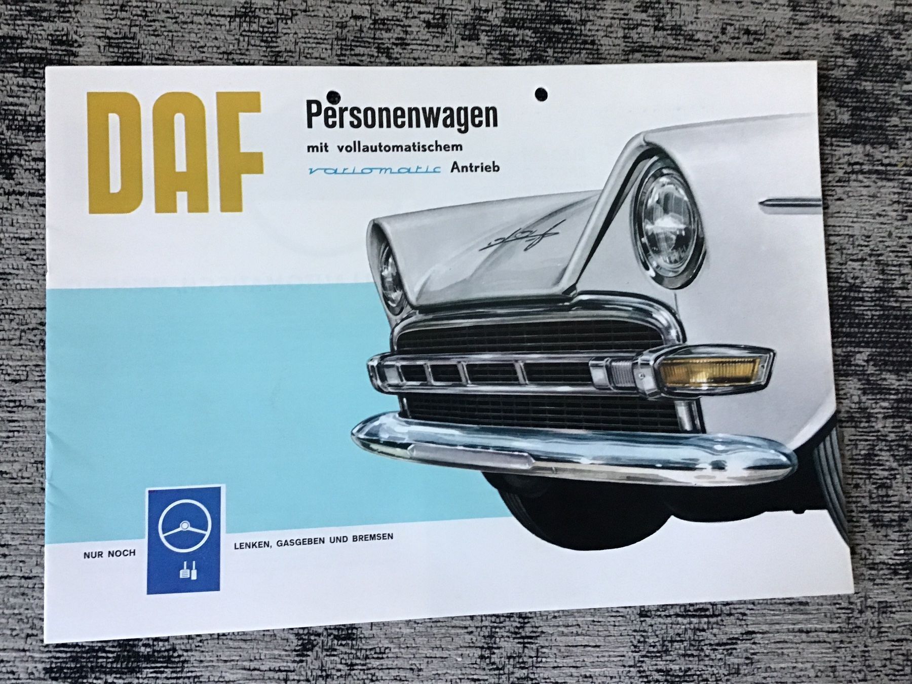 Daf Dokumente: Daf Variomatic Programm Prospekt 1963 – Gebraucht aus Scherzingen von Starseller62