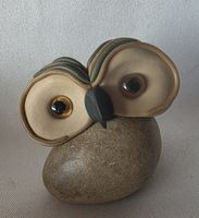 Eule Figur ist Naturstein Handgemacht siehe Foto 