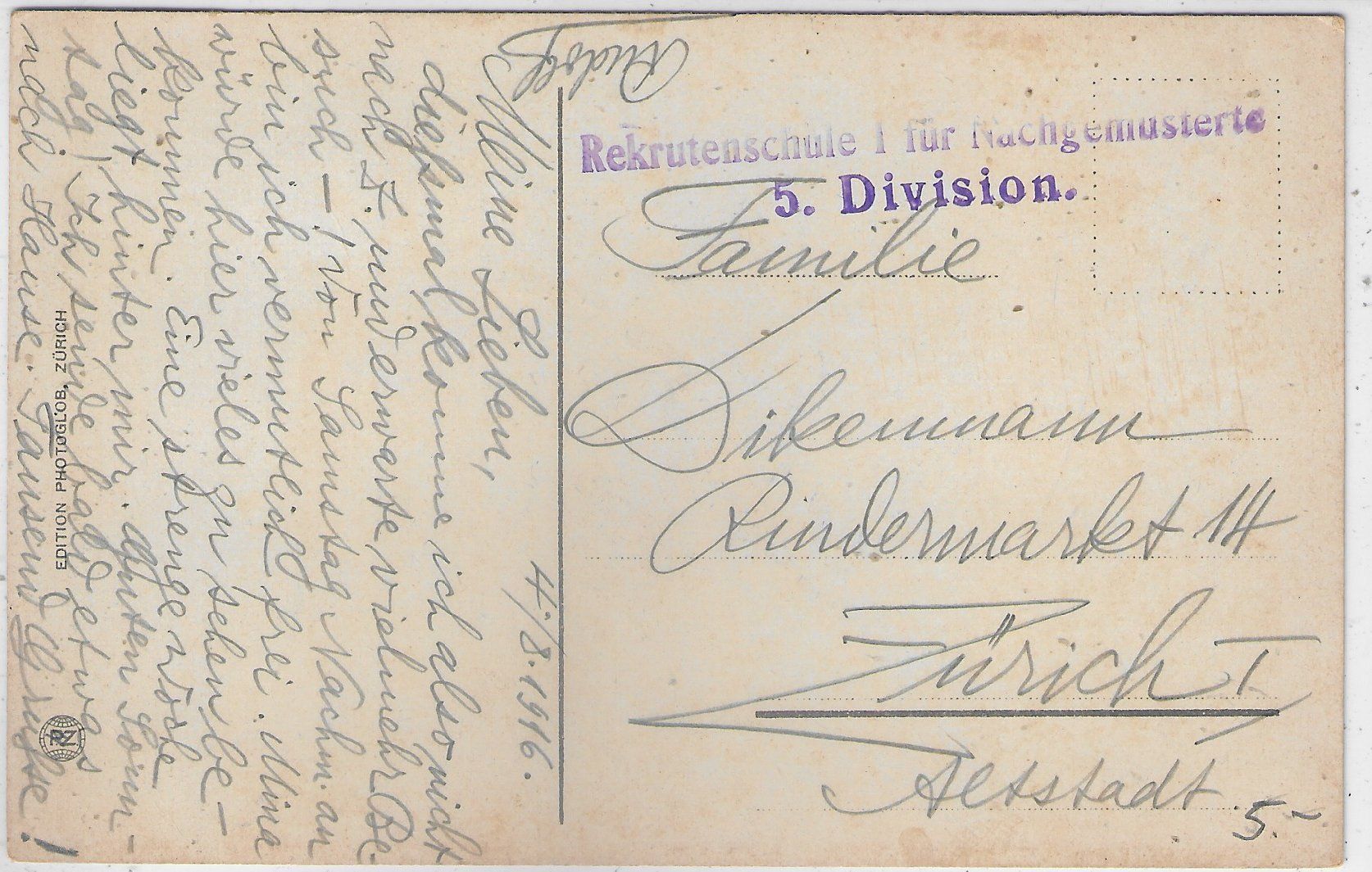 Cartoline postali: Schwyz - Generalansicht - Litho – Usato da Ettingen venduto da Kartenplanet 1