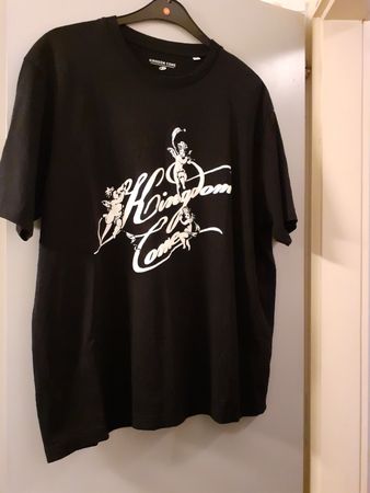 Schwarzes T-Shirt Kingdom Come Grösse XL mit Engelprint