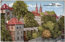 BASEL Deutschrittergarten & Münster ca. 1920 (BS)