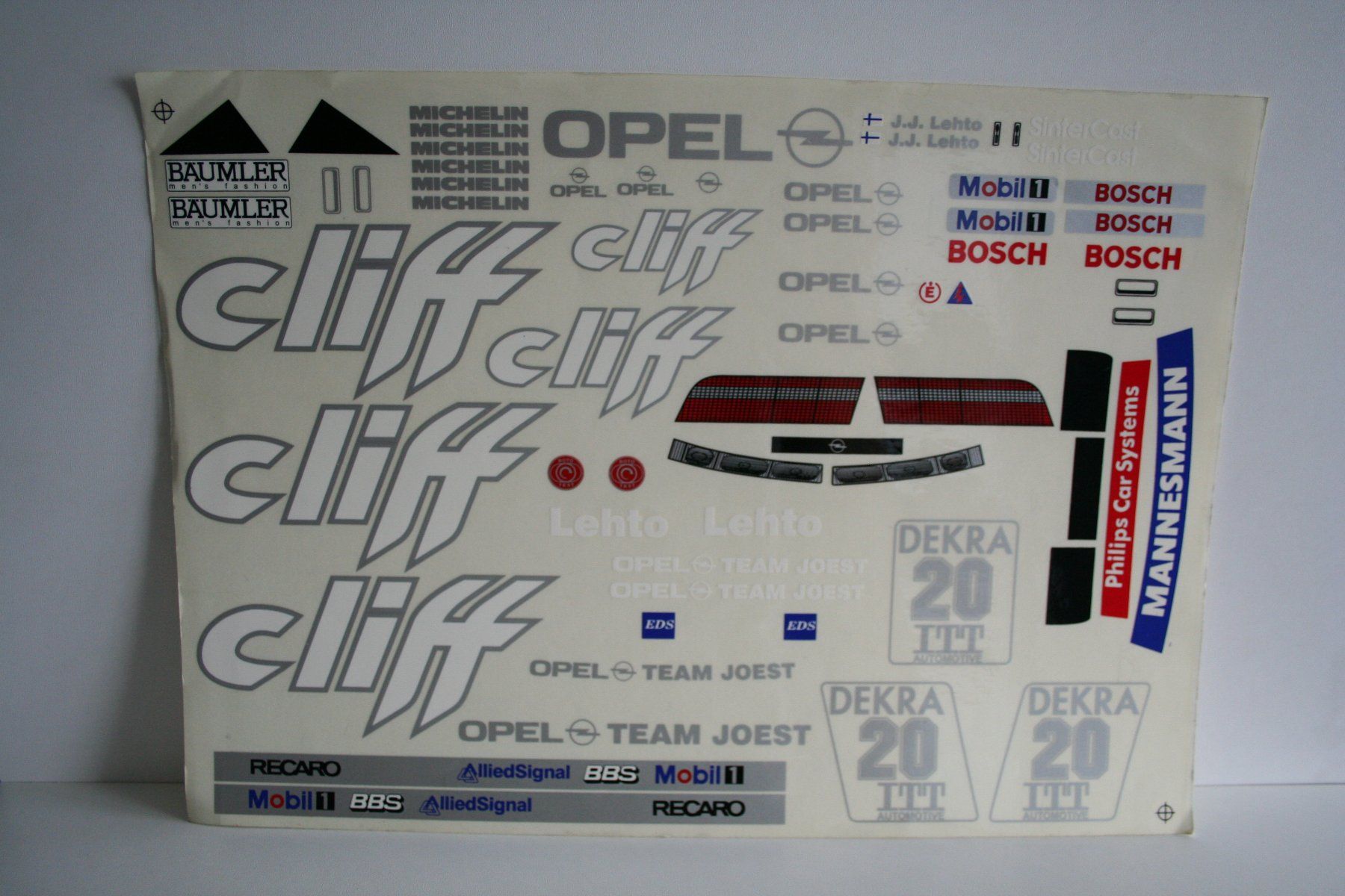 Modellismo RC: CLIFF DECALS 1:10 – Nuovo (secondo la descrizione) da Bern venduto da ascona43