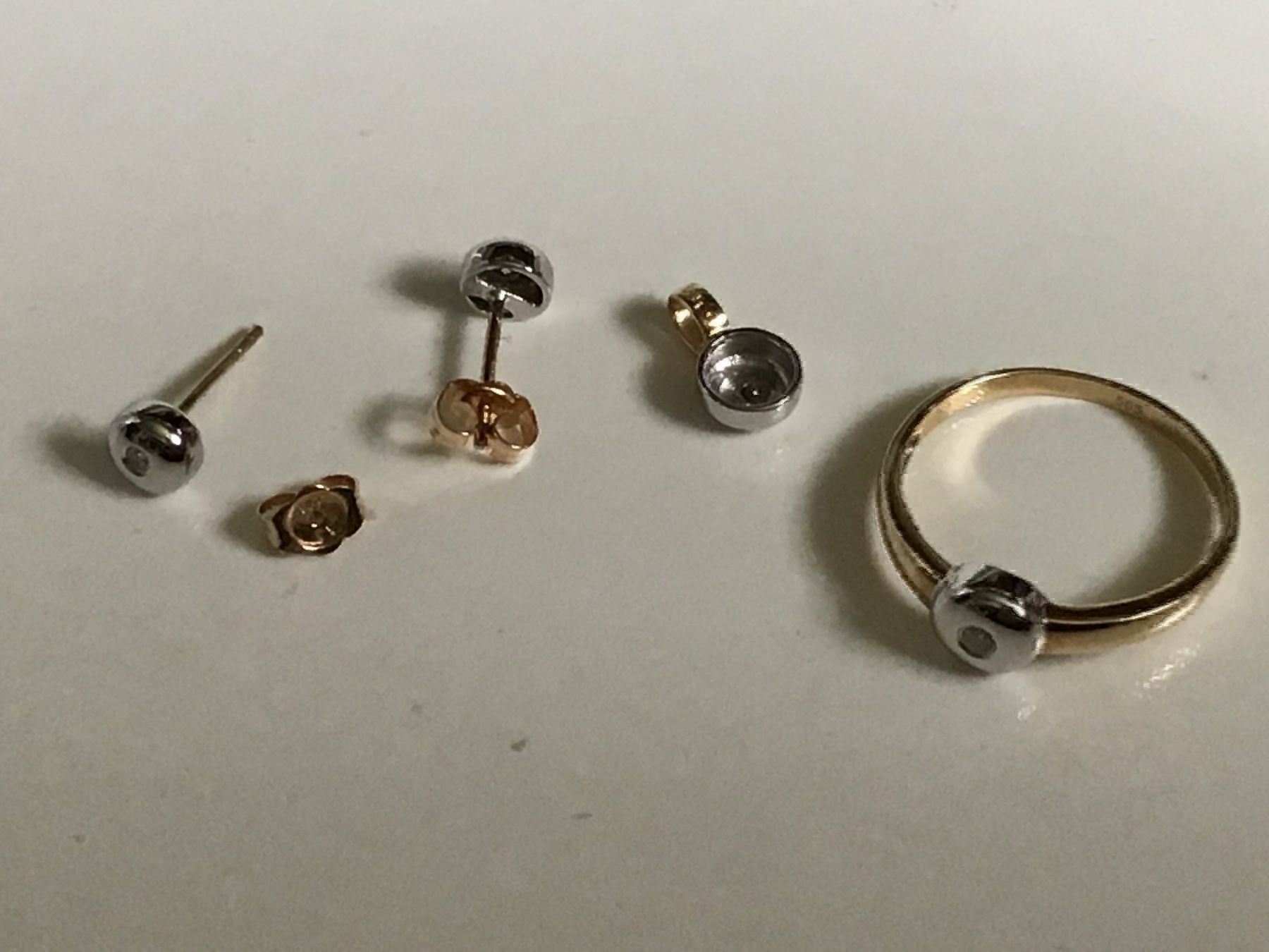 Anelli: Massives  Diamant Solitaire Set – Usato da St. Gallen venduto da Goldlilly 3