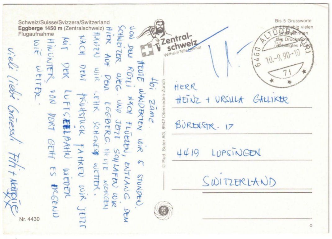 Cartes postales: Altdorf - Luftseilbahn Eggberge – D'occasion à Binningen par Mountainrider 1