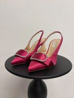 John Galliano Slingback Pumps Gr. 38 pink Strass