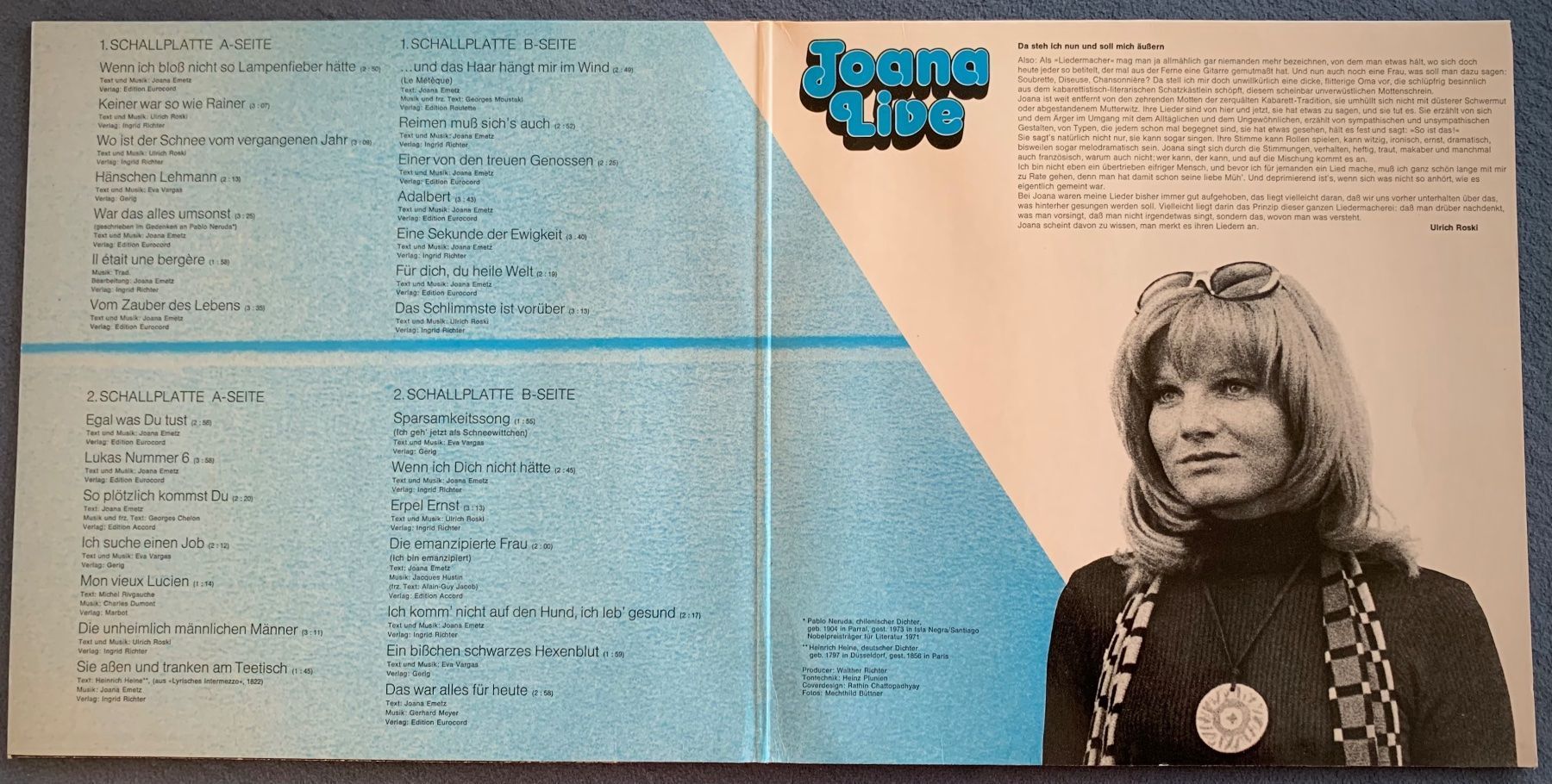 Schallplatten: Joana "live" – Gebraucht aus Spiez von martin-7973 2