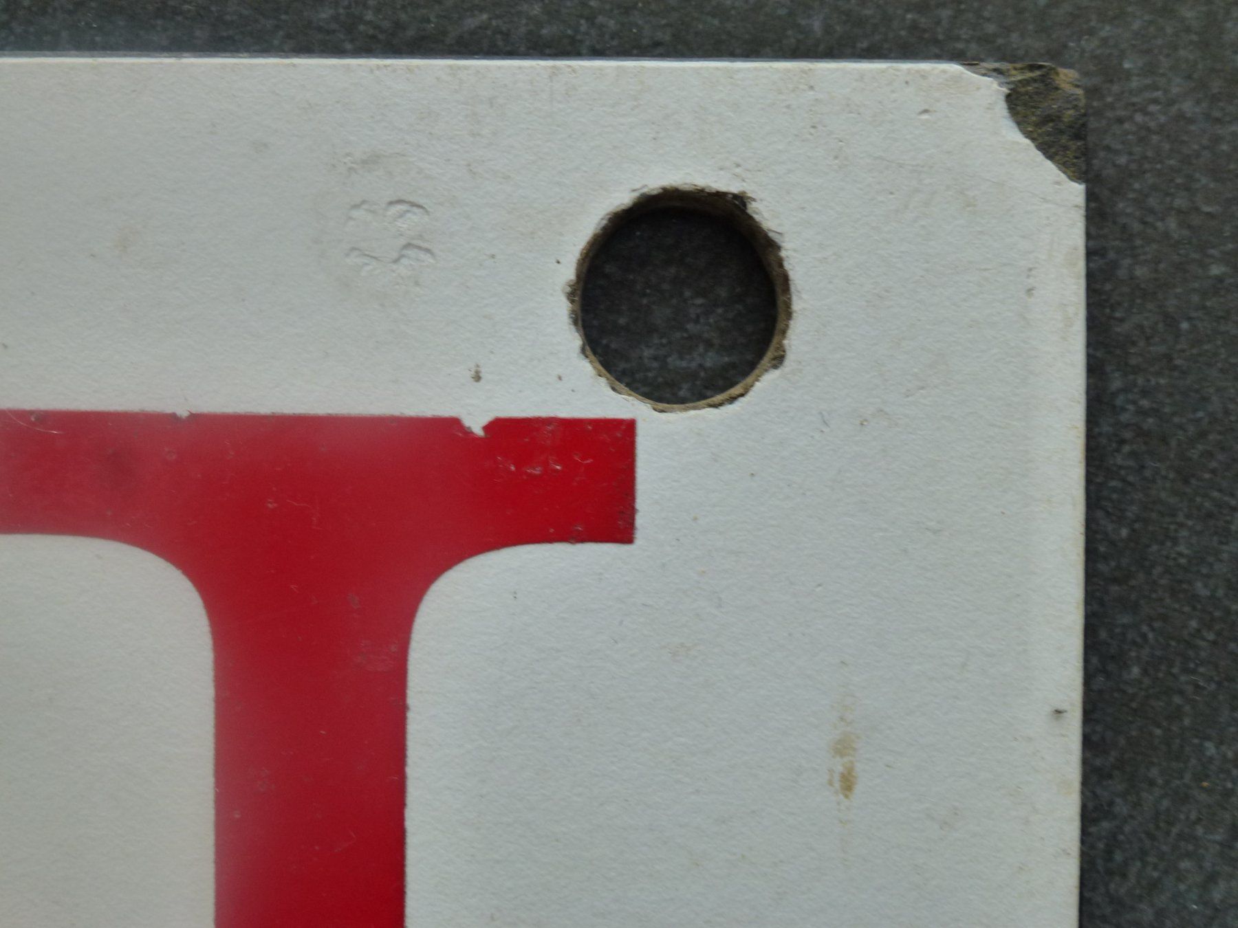 Ecriteaux: Vintage Schild "OFFEN"  weiss rot – D'occasion à Esslingen par eintagammeer 2
