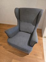 IKEA STRANDMON Ohrensessel, dunkelgrau